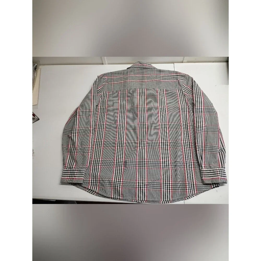 Vtg. Charter Club Wool Blend Vest & Matching Shirt Women Sz XL Plaid